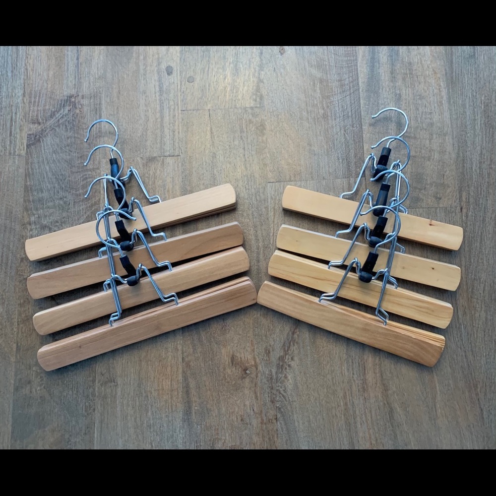8 Wood Pants or Skirt Hangers